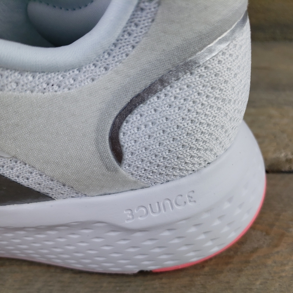 adidas Edge Lux 5 Women's Running Casual Shoes White, Acid Red Metallic Silver - Picture 9 of 11